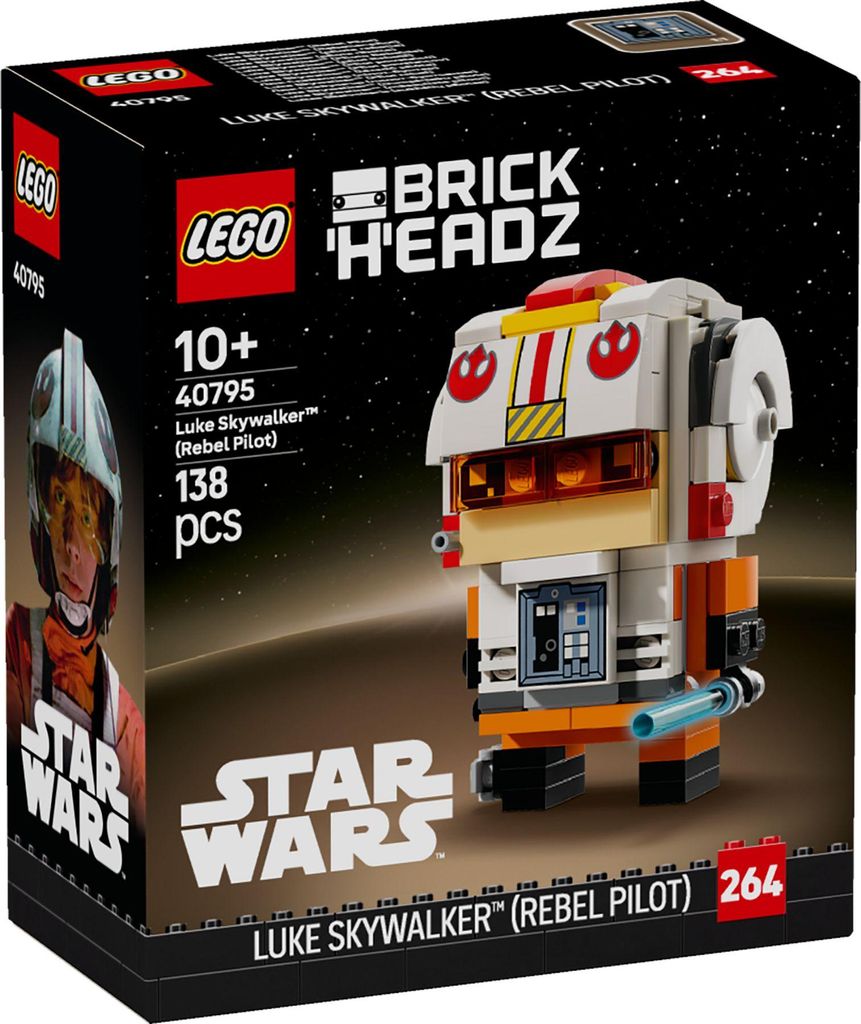 LEGO® BrickHeadz 40795 Luke Skywalker™ Rebellenpilot Produktbild 