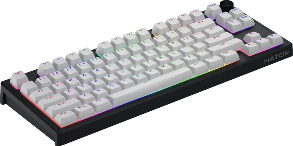 Clavier Gaming Réactif HATOR Skyfall 80 MAG 8K RGB - QWERTY TKL