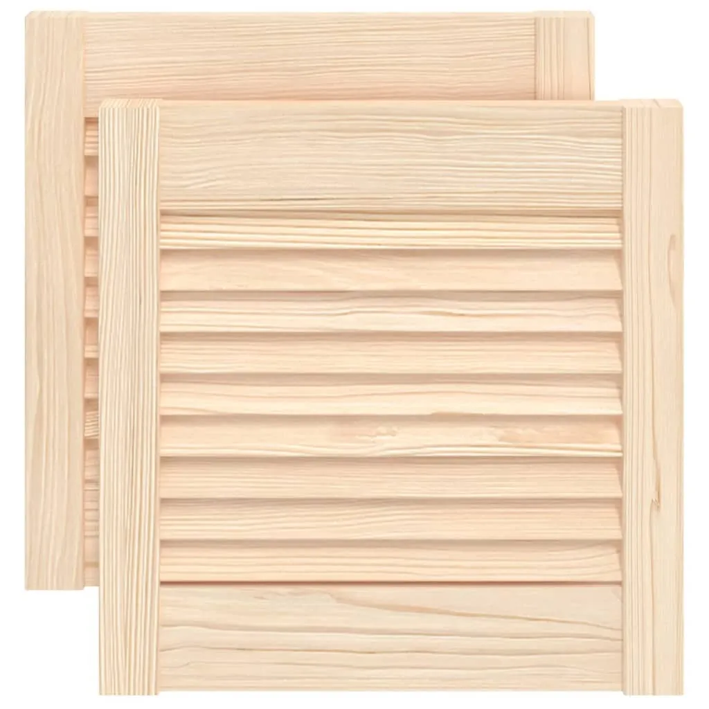 Ante Shutter in Legno di Pino 39,5x39,4 cm - Eleganza Naturale 2pz