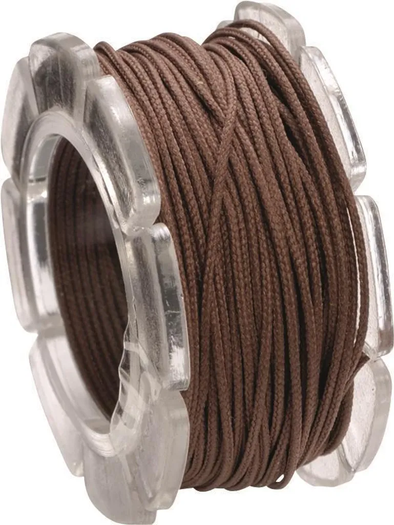 Cordon pour bracelet DIY 1mm marron KNORR prandell kit de 5 mètres