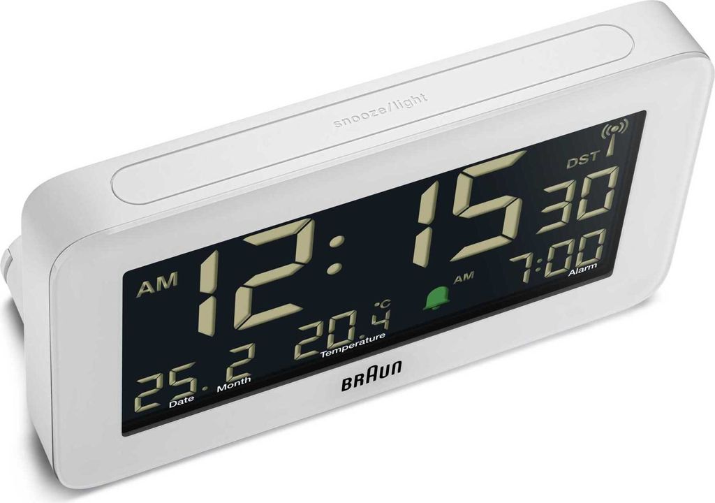 BRAUN BC10 DCF-W Rádiom riadený budík biely Obrázok produktu 5