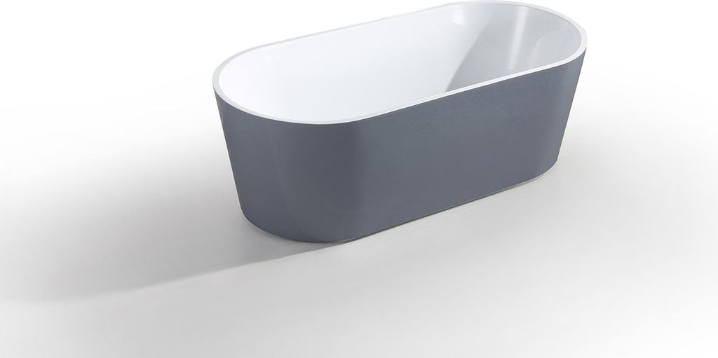 Wanne Badezimmer Acryl Badewanne Standbadewanne Freistehende Grau