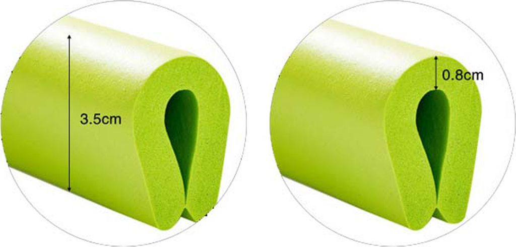 2er-Pack) 2 Meter U-Typ Glastisch Kantenschutz Baby