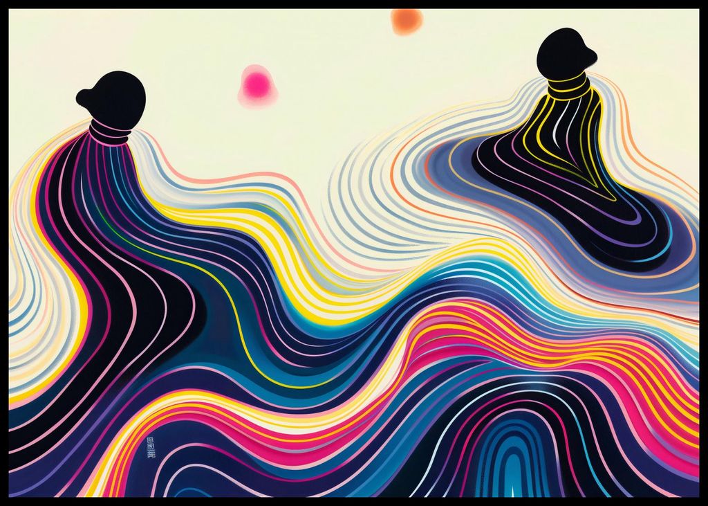 Poster 84,1x59,4cm Wässrige Fläche