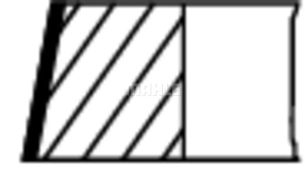 Set Fasce Elastiche MAHLE 038 25 N2 per Volvo - Ricambi Motore Originali