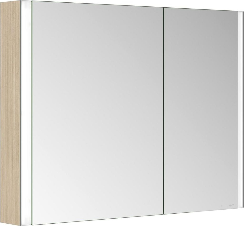 KEUCO SOMARIS Spiegelschrank Wandvorbau 2-türig, asymetrisch, 1000mm, 14503852200