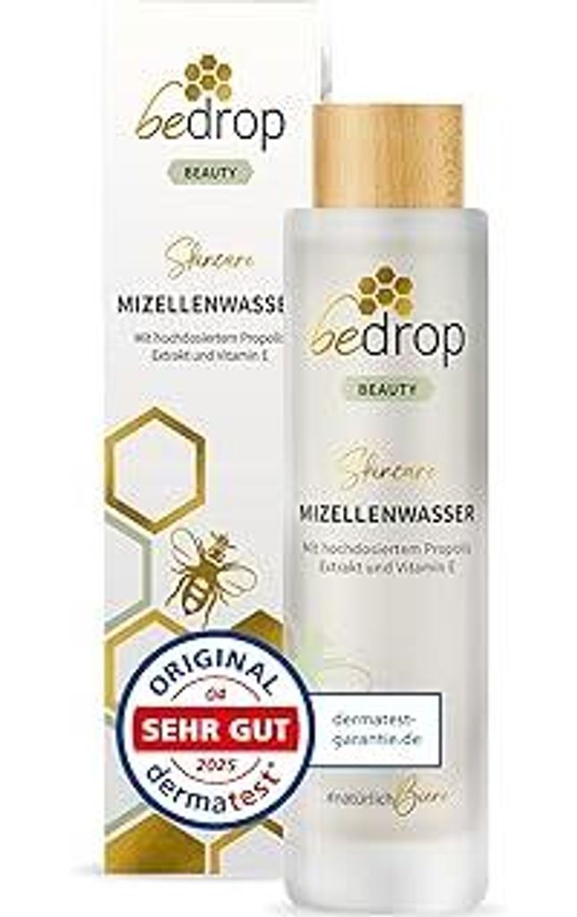 bedrop Mizellenwasser Tonikum Gesichtswasser mit Propolis Extrakt & Vitamin E gegen unreine Haut & Verfeinerung des Hautbildes, Gesichtsreinigung f...