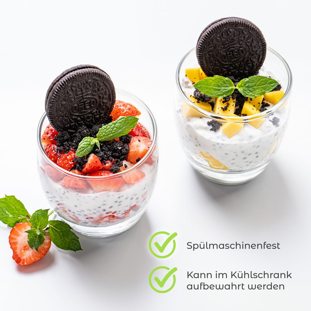 KONZEPT Dessertgläser 12-teiliges Set aus Glas, große Produktbild 3