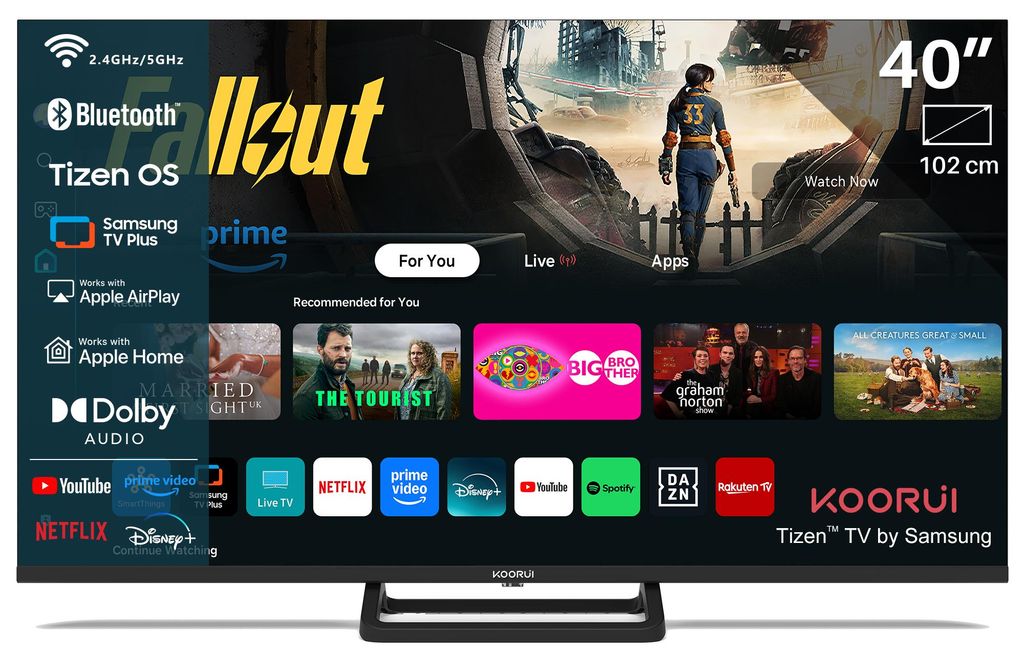 Koorui Tizen by Samsung Smart TV - LED Full HD - 40 Produktbild 