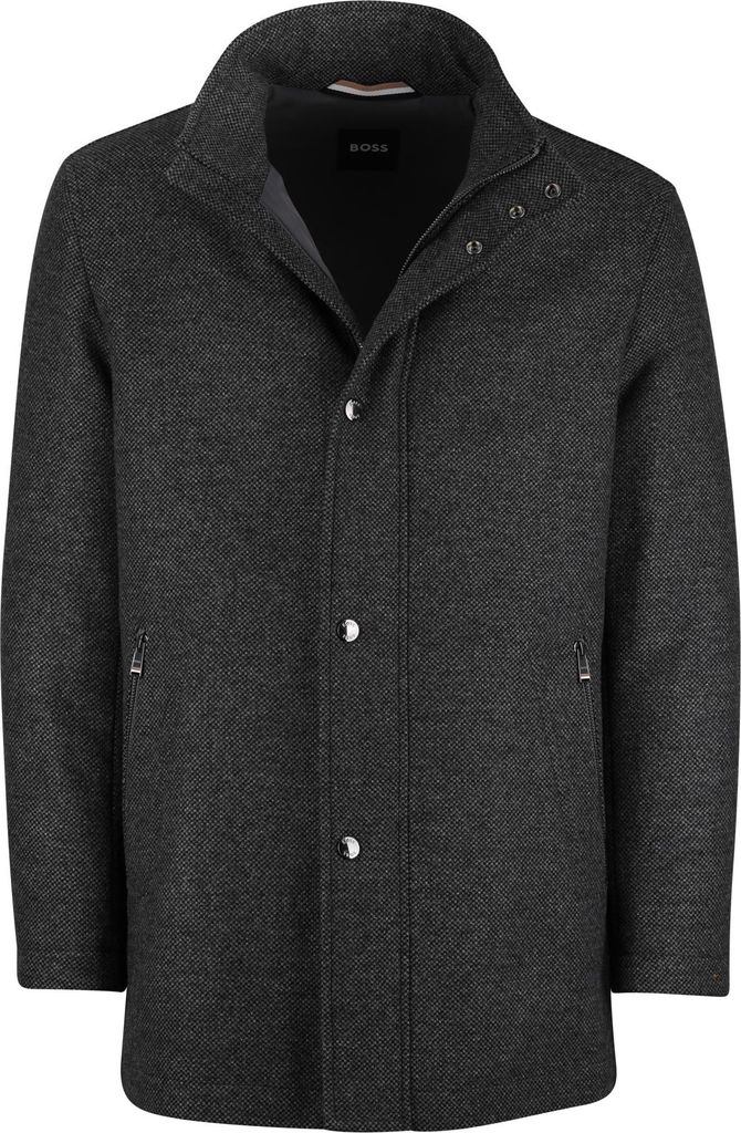 Wollmantel BOSS Black H-Camron grau marineblau Produktbild 