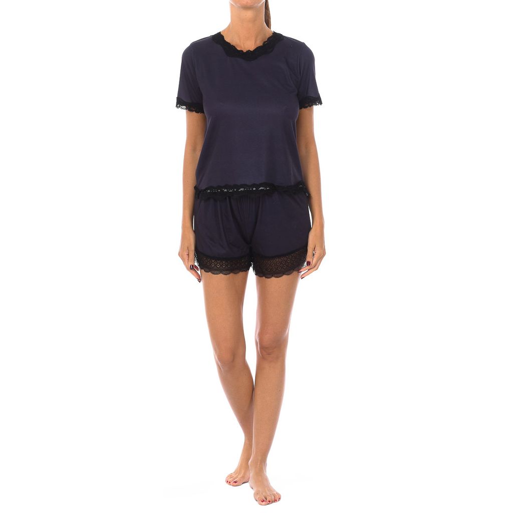Feyza Kurzarm-Rundhals-Pyjama für Damen 1202