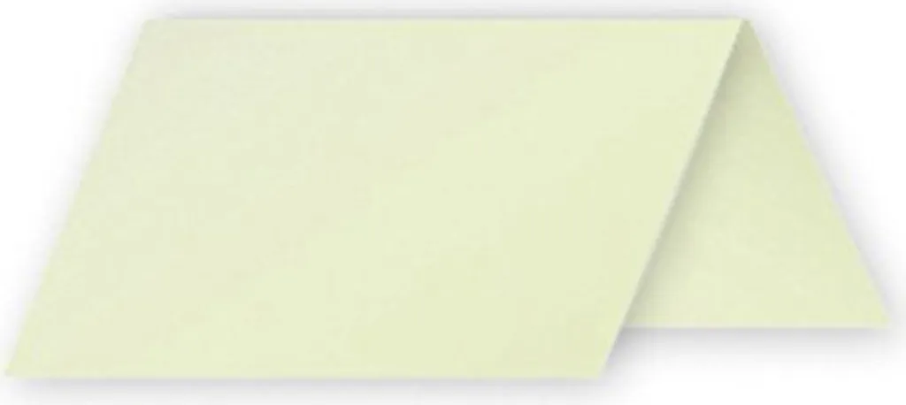 Carte de table vert bourgeon Pollen 85x80 mm comme marque-place chic