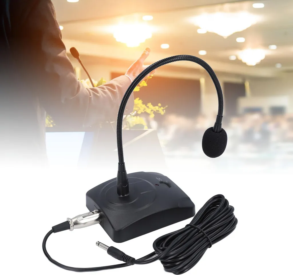 Microphone pour Streaming et Salle de Conférence avec Flexible et XLR - 4