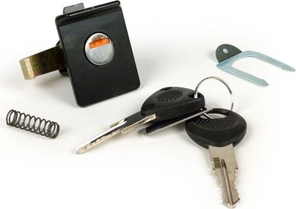 Gepäckfachschloss BGM schwarz für Vespa PX Lusso (ab Bj. 1984), T5 125ccm