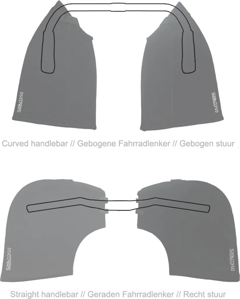 Manchons de Protection pour Guidon de Vélo de Ville et VTC Courbé