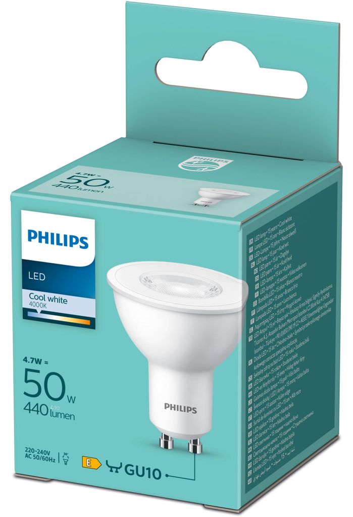 Philips Bodový zdroj 50 W PAR16 GU10, 4,7 W, 50 W, GU10, Obrázek produktu 