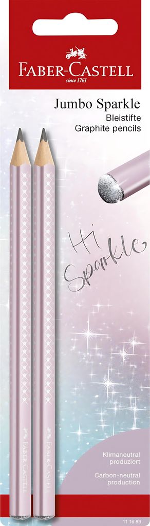 FABER-CASTELL Bleistiftset Jumbo Sparkle Cosmic Colour