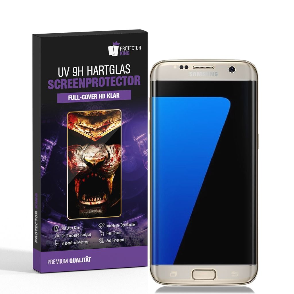 6x UV-Liquid 9H Panzerglas für Samsung Galaxy S7 Edge 3D KLAR echtes Tempered Panzerhartglas Schutzglas Displayschutz Panzerfolie Schutzfolie Scre...