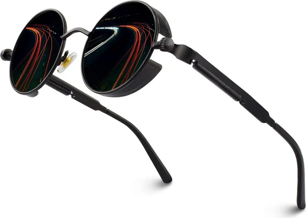 CGID Occhiali da Sole Steampunk Polarizzati UV400 - Stile Retro per Uomo