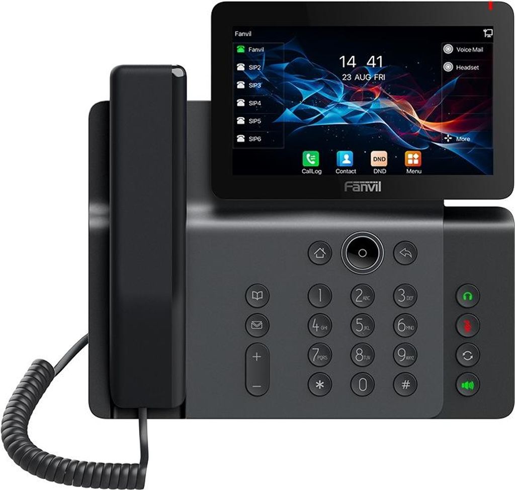 Fanvil V66, IP-Telefon, Dunkles Grau, Kabelgebundenes Produktbild 