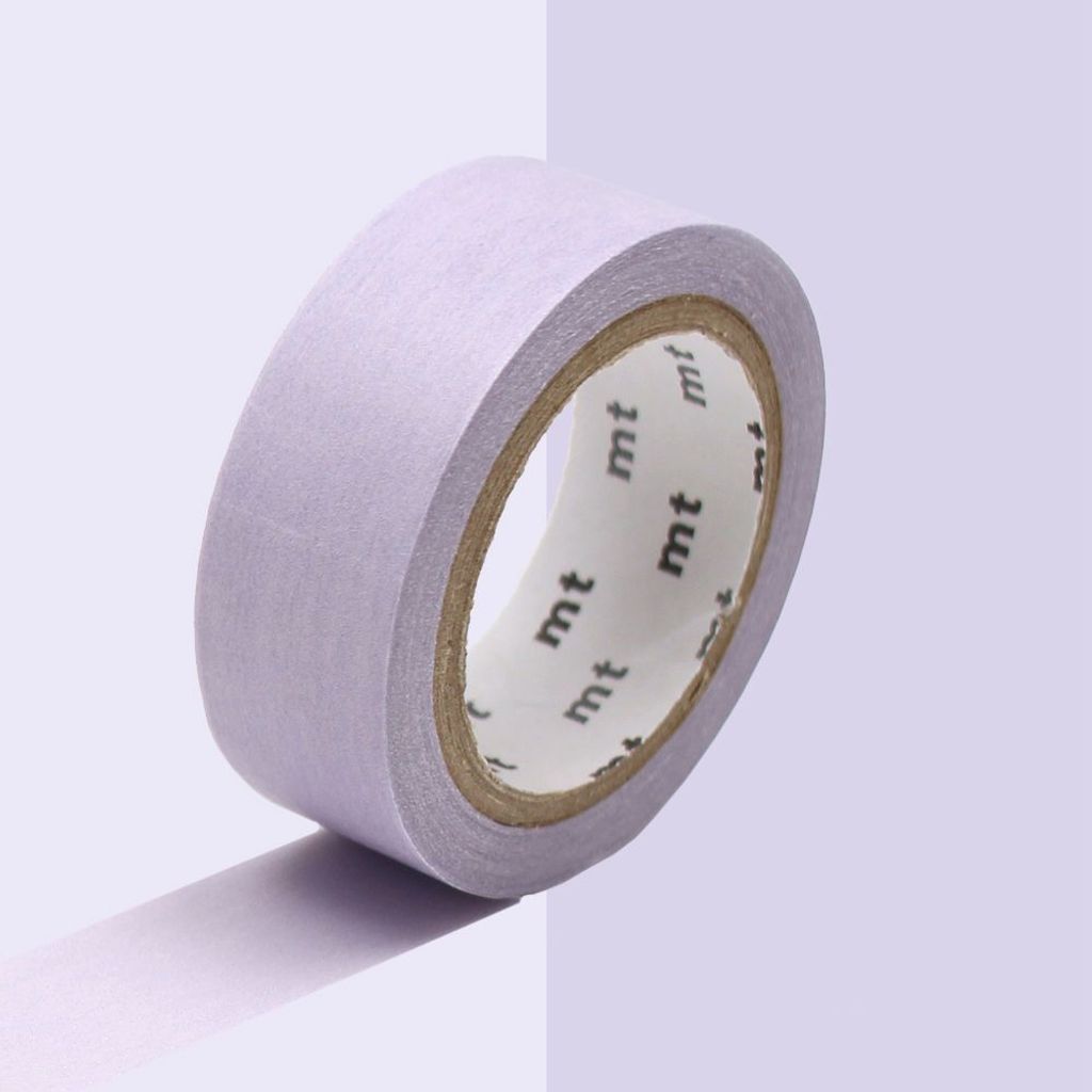 Dekoratives Klebeband einfarbig pastellfarben - Lavendel - 1,5 cm x 7 m