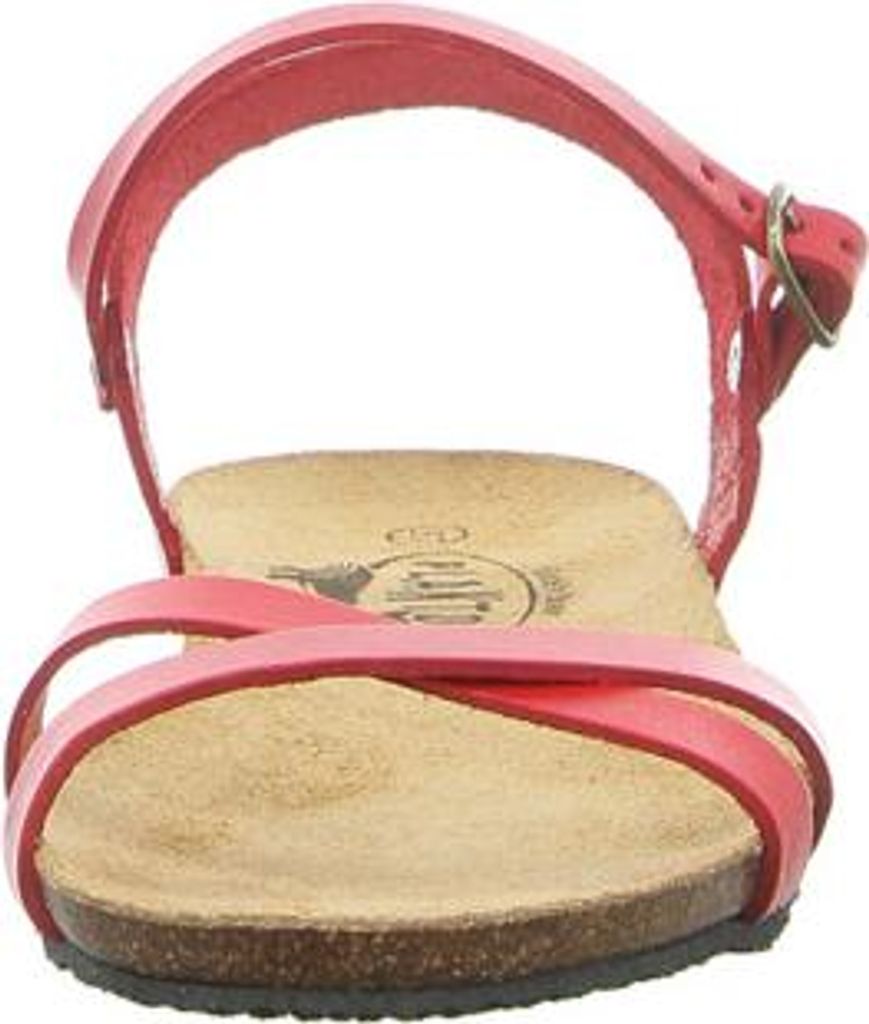 Komfortable und atmungsaktive Damen Sandalen in leuchtendem Rot für den Sommer