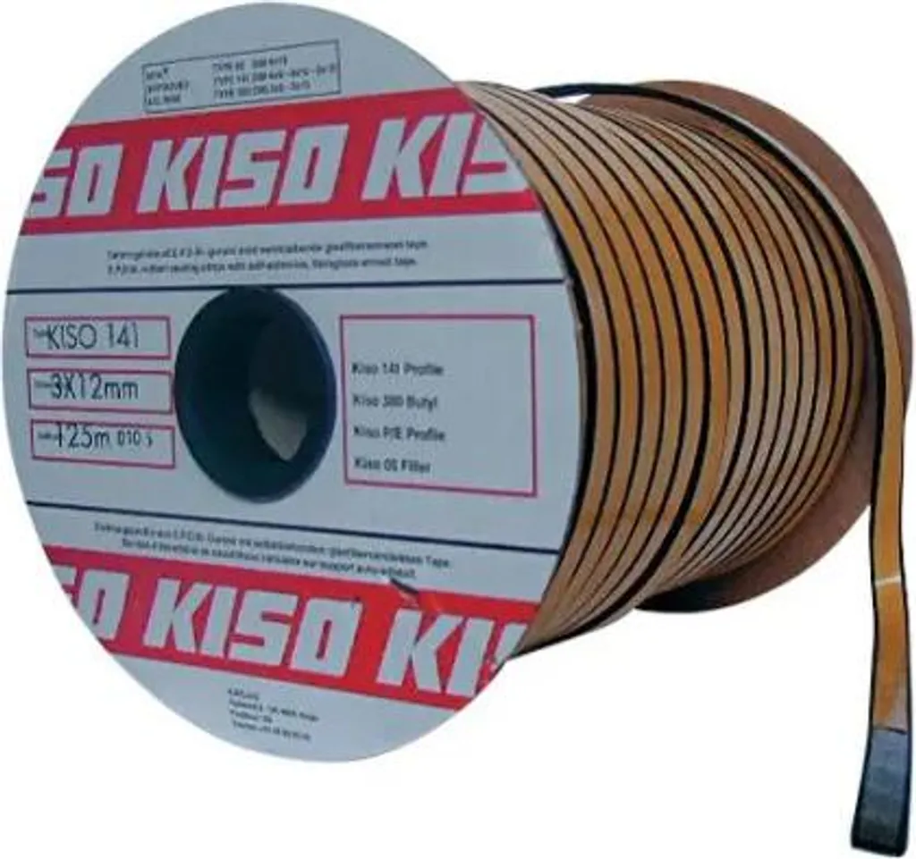 Joint mousse KISO 141 haute densité 3x15mm noir longue durée de 100m