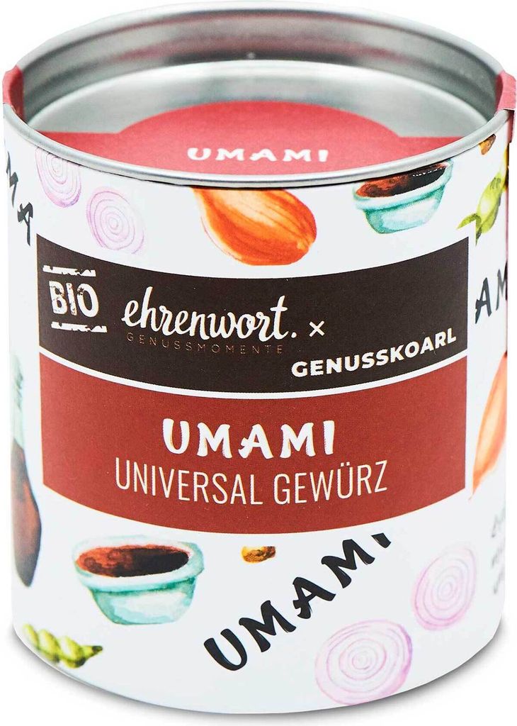 Ehrenwort Umami Universal Gewürz 50g - Universal Gewürzmischung - verleiht allen Speisen echte geschmackliche Tiefe von ehrenwort