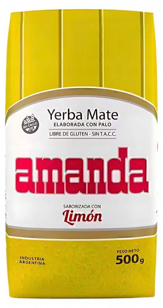 Yerba Mate AMANDA Limón/Lime 500g Immagine del prodotto 