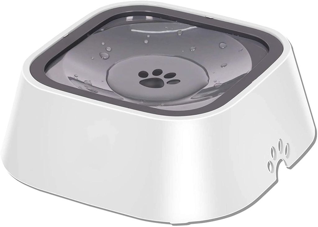 Auslaufsicherer Wassernapf für Hunde, Hundenäpfe 1,5L Spritzschutz Reisenapf Tragbar rutschfest Trinknapf Auslaufsicherer Katzennapf Trinknapf f...