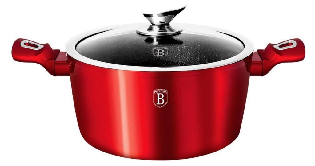 Berlinger Haus vaso in granito 24cm Red Metallic Line 7893 Immagine del prodotto 