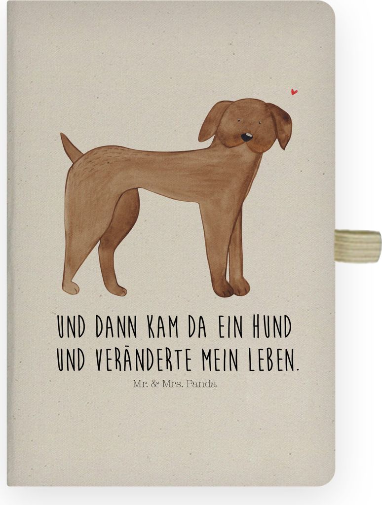 Mr. & Mrs. Panda Tagebuch Hund Dogge - Transparent - Geschenk, Hunde, Skizzenbuch, Herz, Sprüche, notizbuch, Deutsche, Journal, Kladde, Adressbuch
