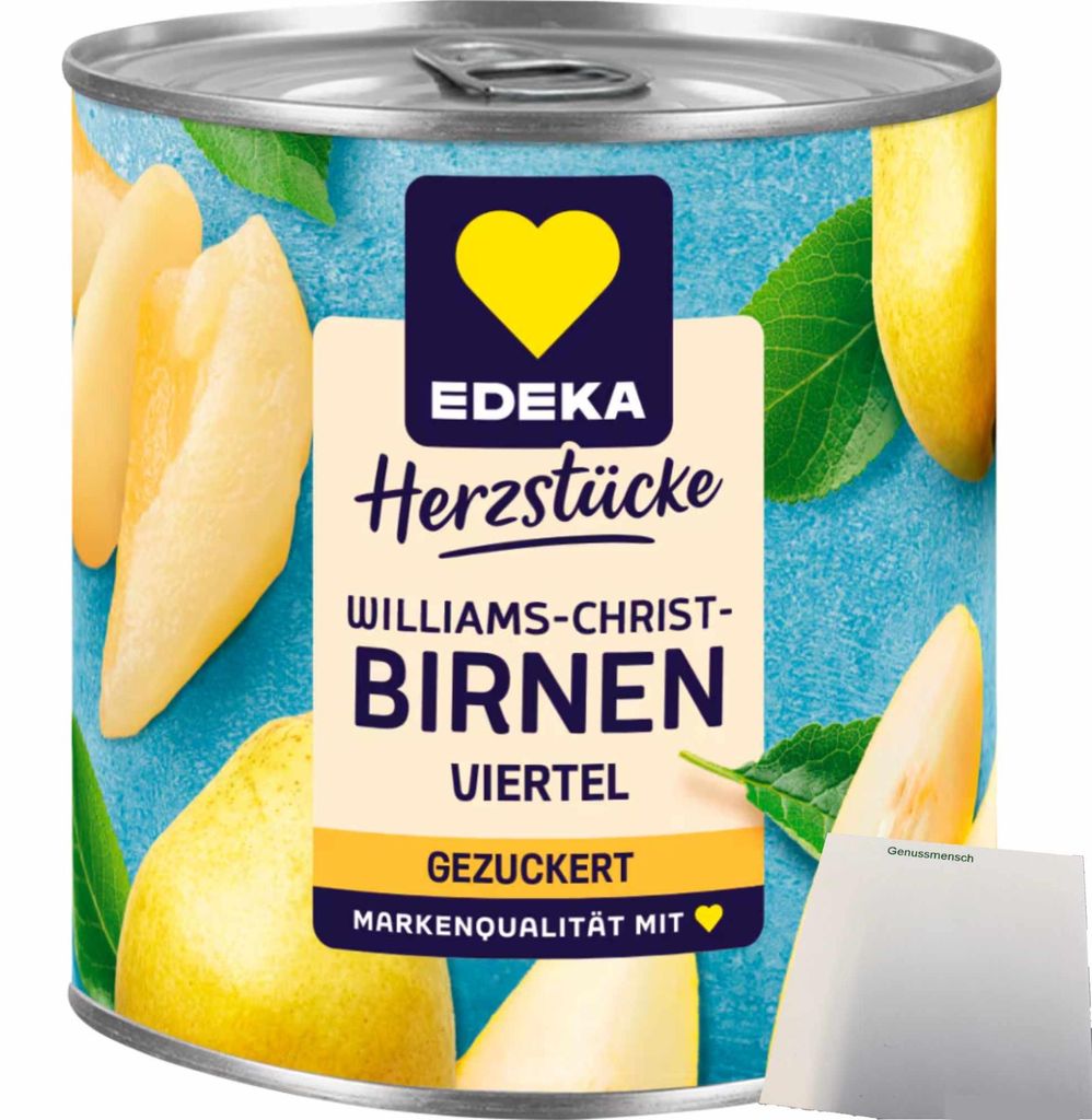 Edeka Herzstücke Williams-Christ-Birnen viertel Frucht Produktbild 