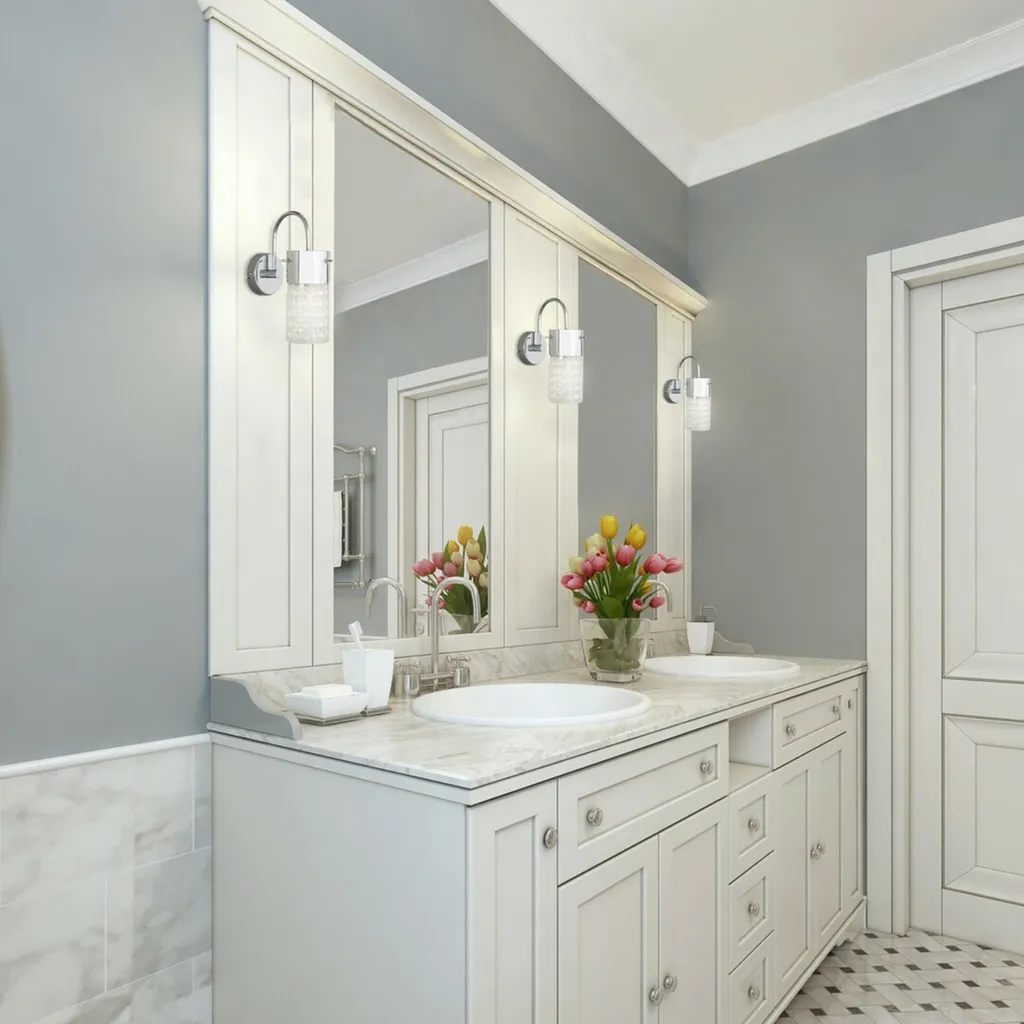 Applique avec cristaux E14 chrome Niagara 2194 Rabalux chic
