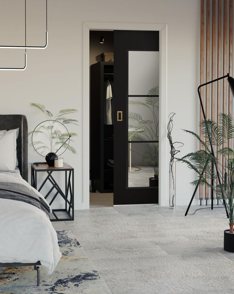 KIER FURNITURE Schiebetüren Evo Werdi Plus + Kassette, Rahmen 80cm, Sonoma