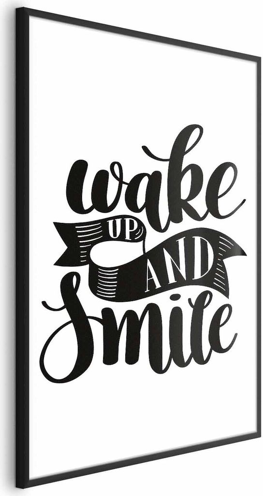 Posterpapier Poster - Wake Up and Smile 29.7x42 cm Text n-A-0748-ao-a