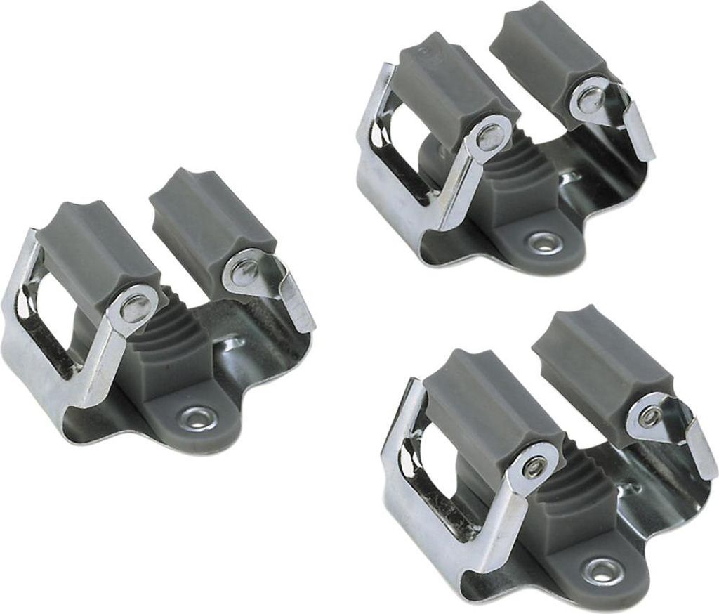 3-teiliger Gerätehalter aus Stahl mit TPR Anti-Rutsch-Rolle & Stopper für Werkzeuge