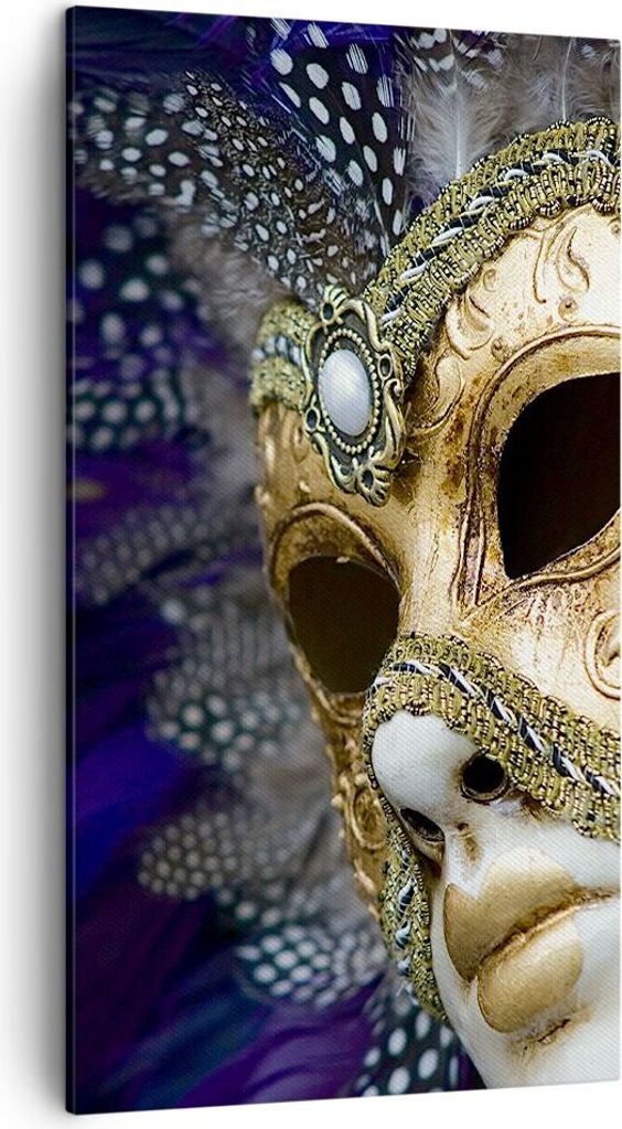 Bild auf Leinwand - Leinwandbild - Maske Gesicht Mysterium Produktbild 