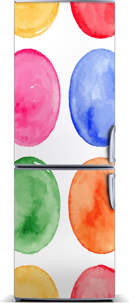 Tulup Kühlschrankdekoration - Magnetmatte - 70 cm x 190 cm - Magnet auf dem Kühlschrank - Bunte Kreise