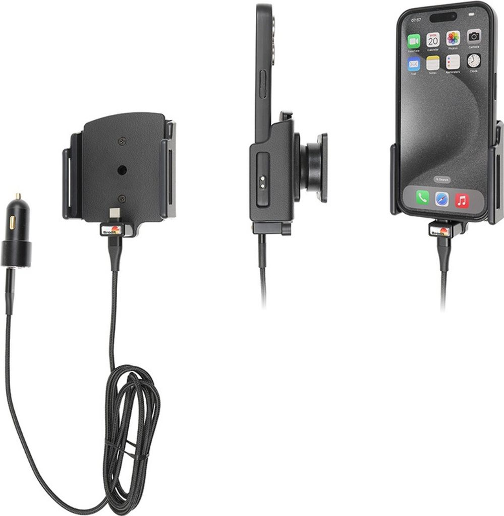 Supporto da auto Brodit per Apple iPhone 15 Pro/iPhone 15, Immagine del prodotto 