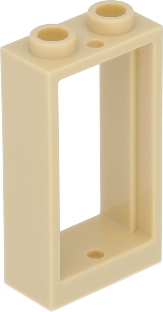 3x Lego Fenster Rahmen 1x2x3 beige ohne Scheibe Set 10294 76218 6034929 60593