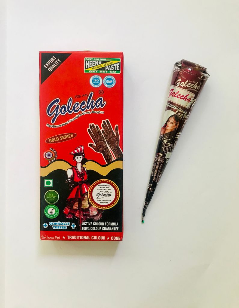 Kein PPD Henna Golecha Henna Paste (Rot & Weiss Henna Braun