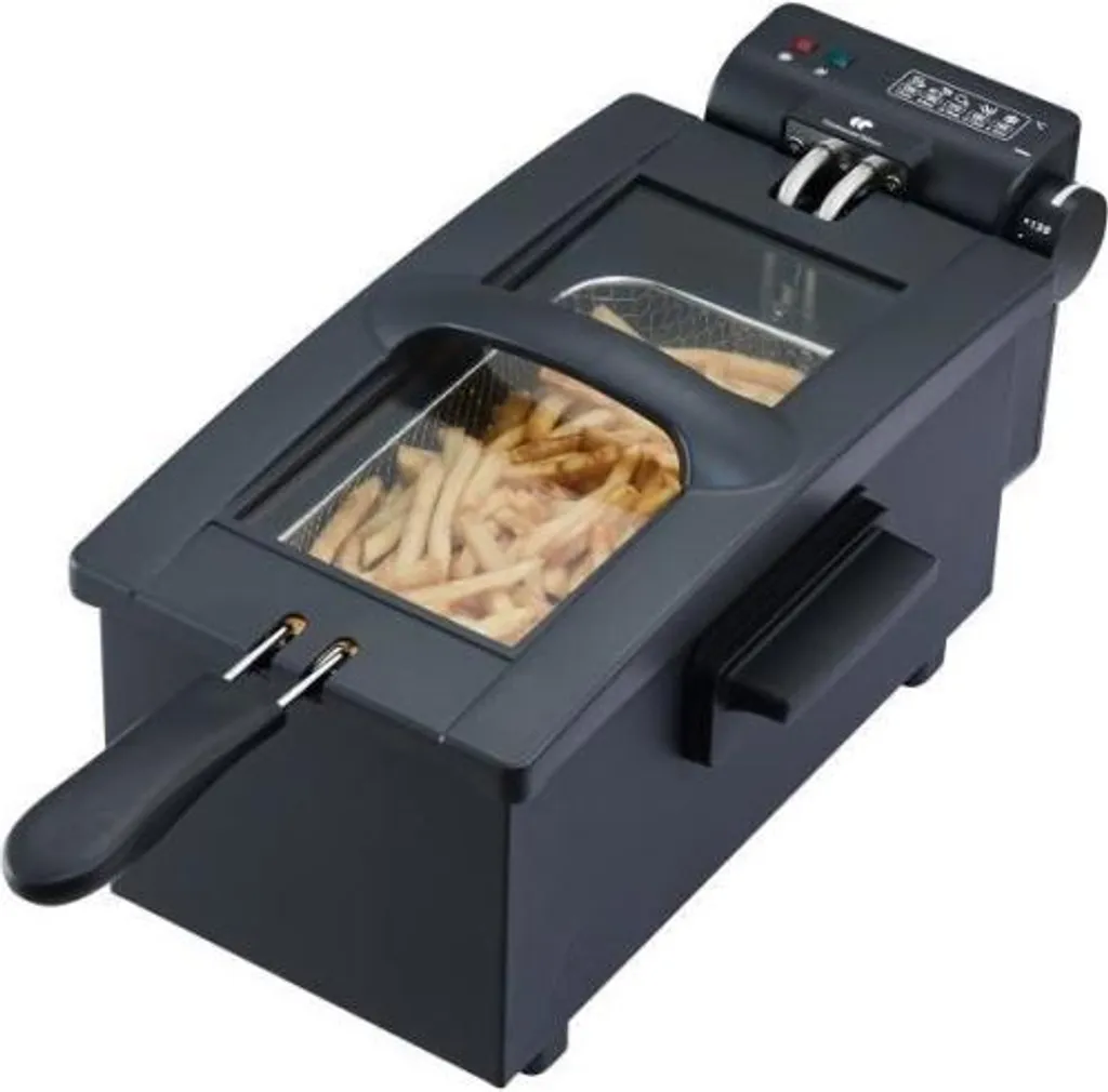 Friggitrice Continental Edison CEFR3BLK 3L 2000W | Crea Fritti d'Autore