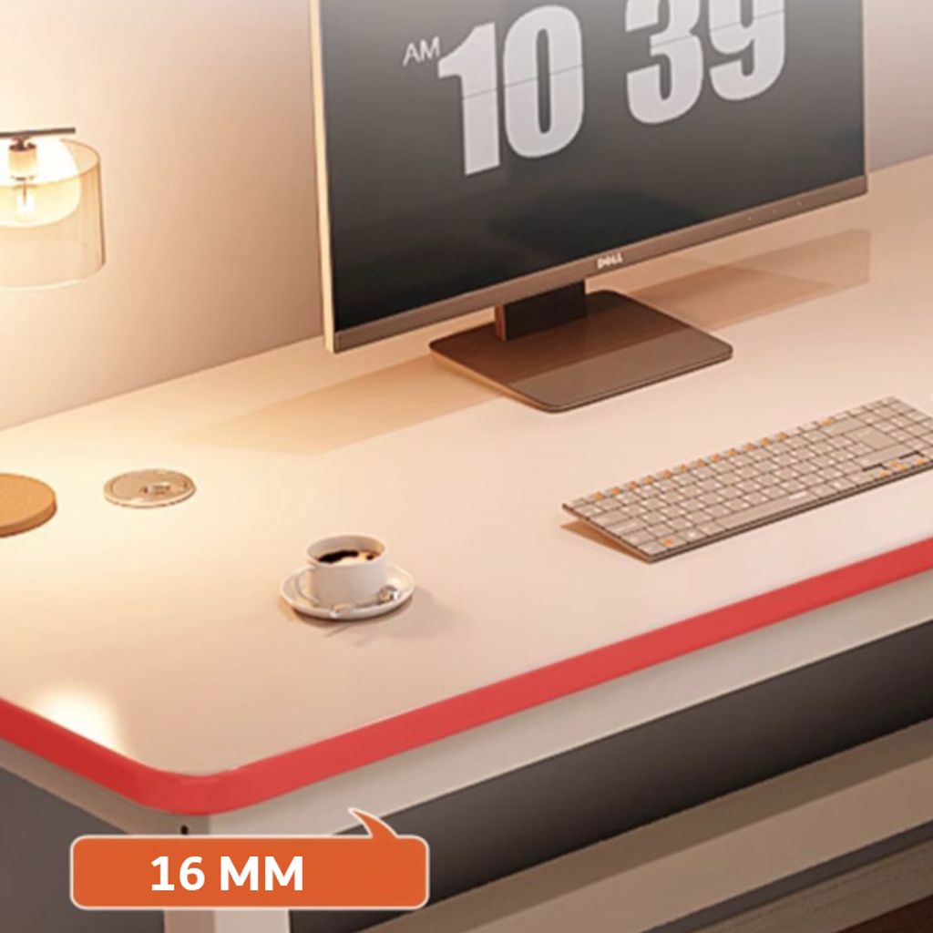 Rohový Herní Počítačový Stůl Velký Moderní Bílý Loft 120 Cm Obrázek produktu 10