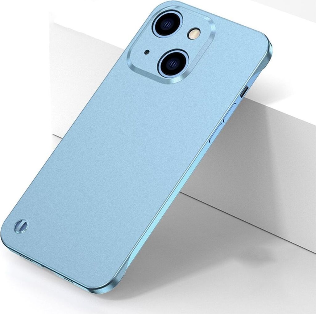 König Design Hülle kompatibel mit Apple iPhone 13 Kunststoff Soft Handyhülle - Handy Case Hellblau