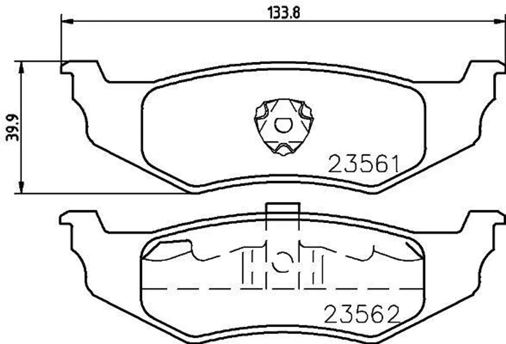Plaquettes de frein HELLA 8DB 355 018-661 pour Chrysler PT Cruiser et 300M