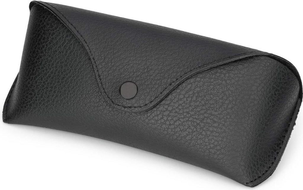 Brillen Kunstleder Case  Schwarz Produktbild 