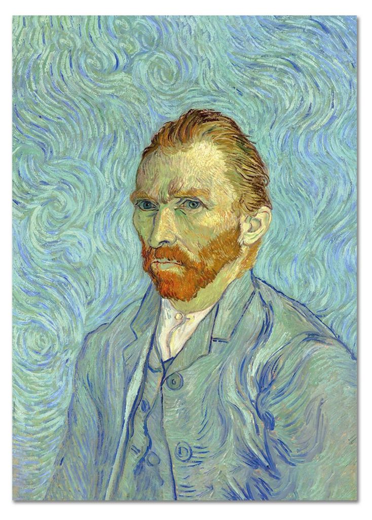 Giallobus - Selbstporträt 5 - Vincent Van Gogh - 35L x 50W cm - Bild - Acrylglas