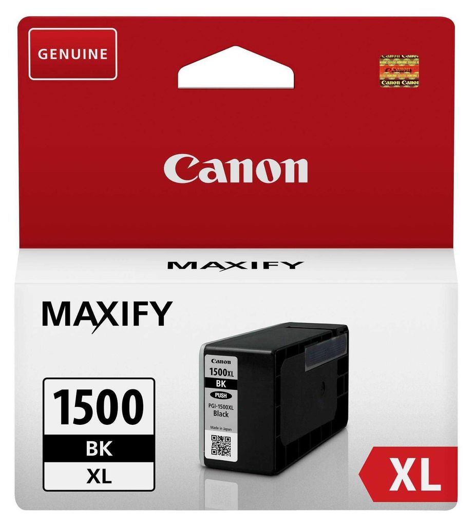 Czarny wkład do drukarki Canon PGI-1500XL BK Zdjęcie produktu 