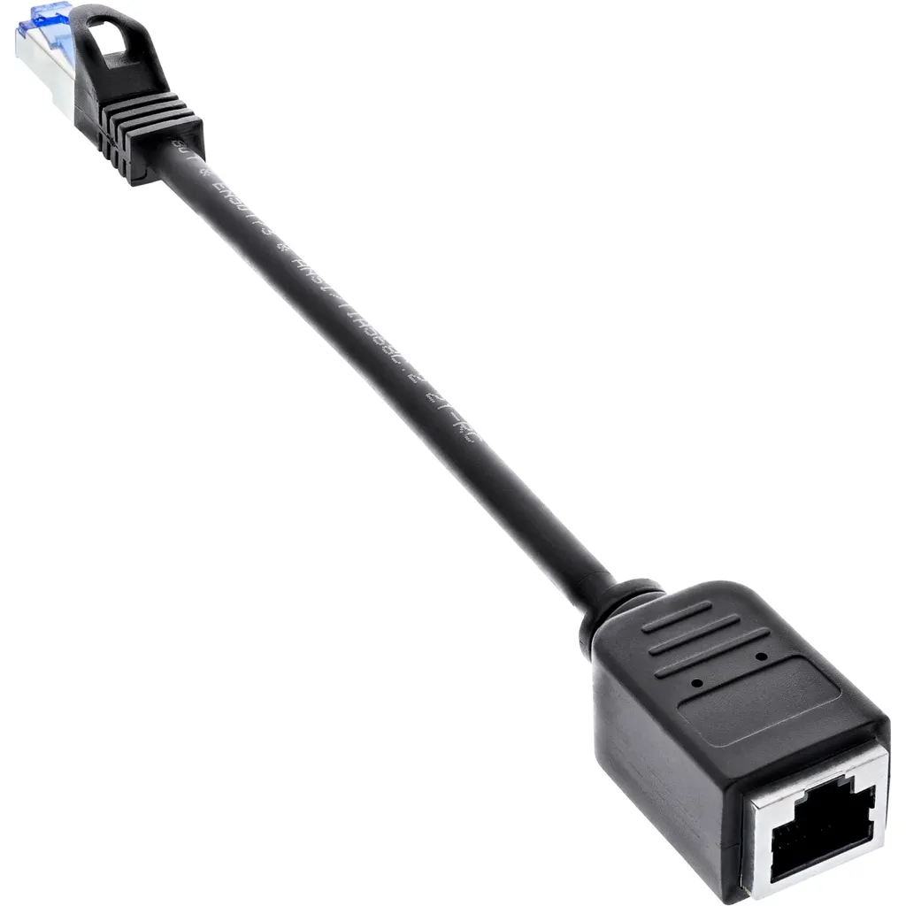 Prolunga LAN Cat.6A InLine 76501X | 10Gbps S/FTP 20cm per Gaming e Streamer
